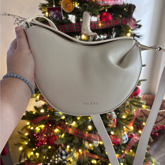 Polene Tonca Shoulder Bag in chalk - Picture 2 of 4